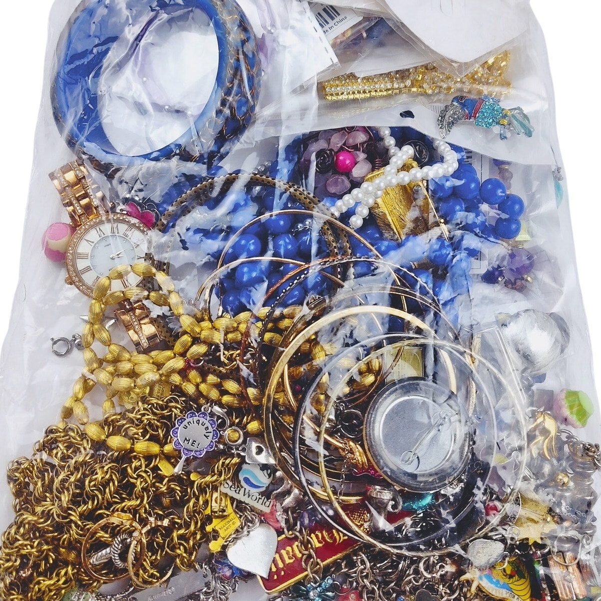 Mystery Costume Jewelry Bundle 2 Pounds As-Is Lot A41